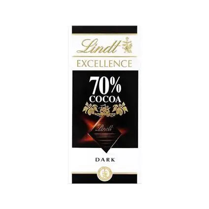 Lindt Excellence 70% Cocoa Dark Chocolate Bar 100 g