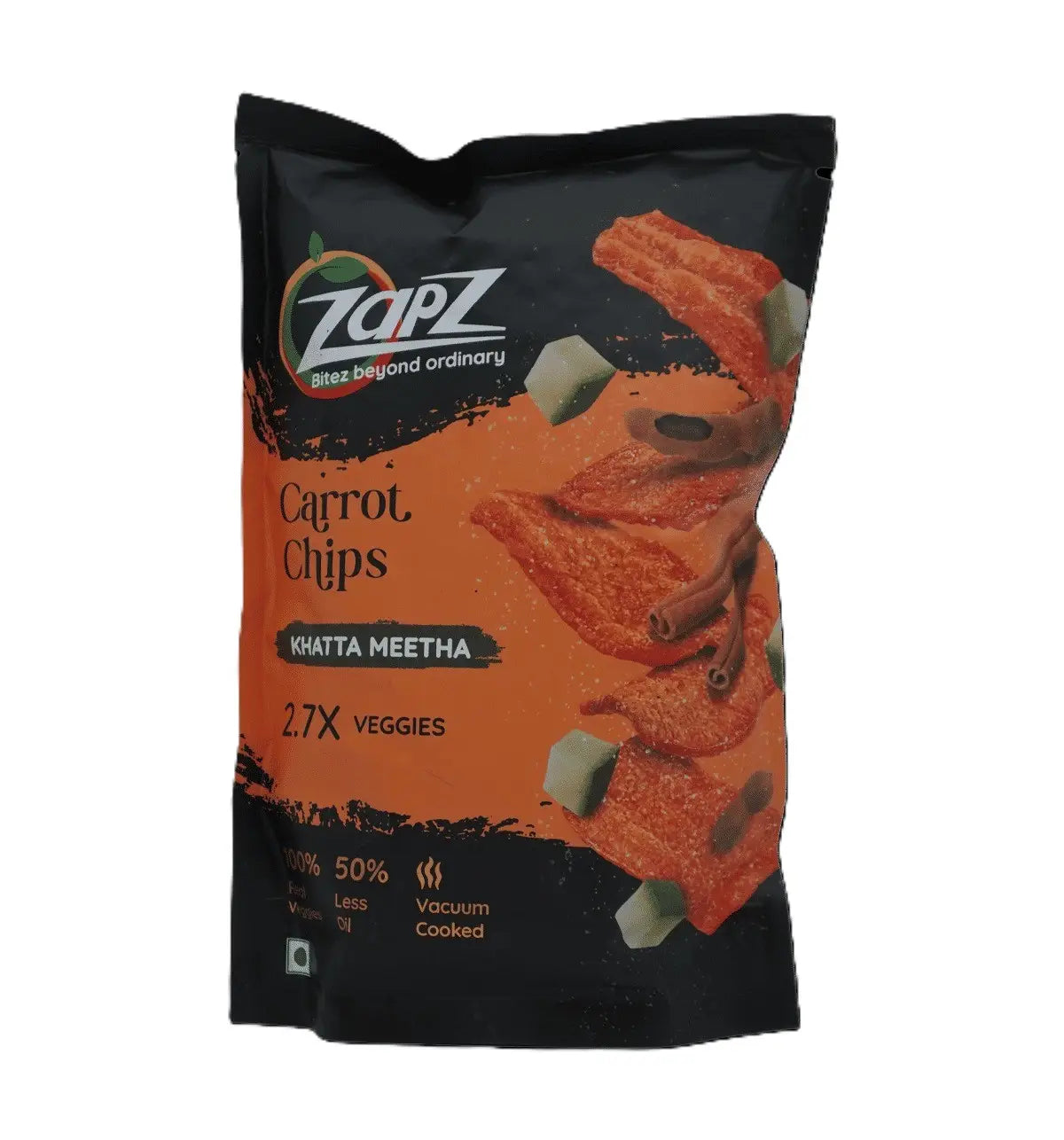 Zapz Snacks Carrot Khatta Metha Chips 60 g