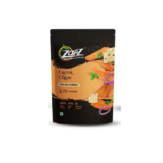 Zapz Snacks Carrot Italian Cheese Chips 60 g