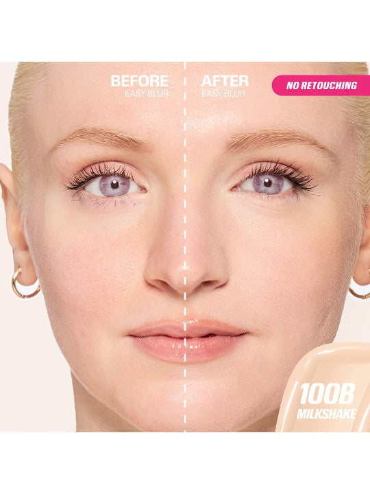 HUDA BEAUTY Easy Blur Natural Airbrush Foundation  Milkshake 100B