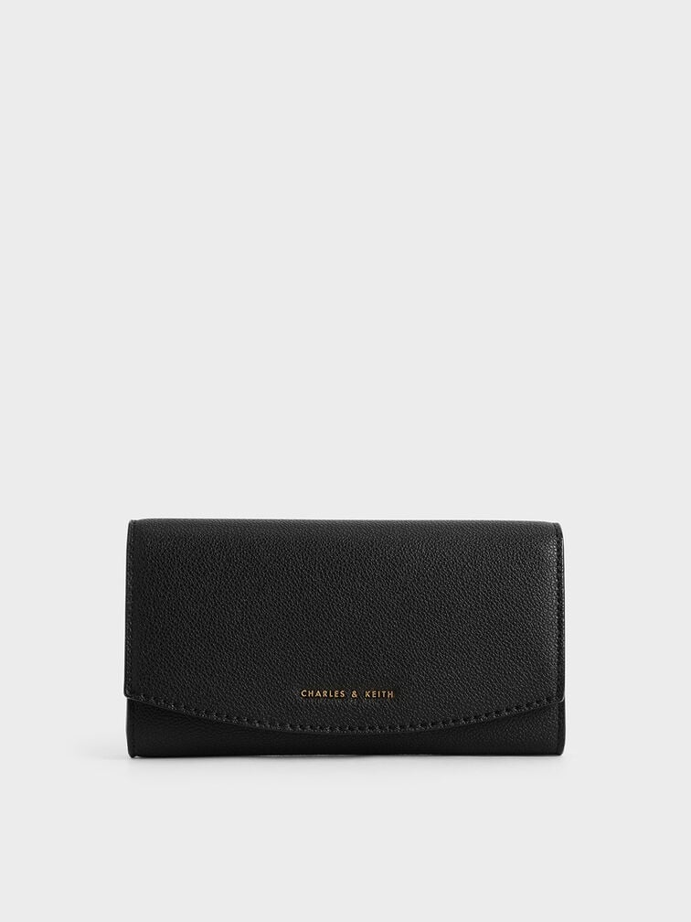 Charles & Keith Briony Curved Flap Long Wallet