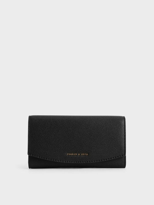 Charles & Keith Briony Curved Flap Long Wallet