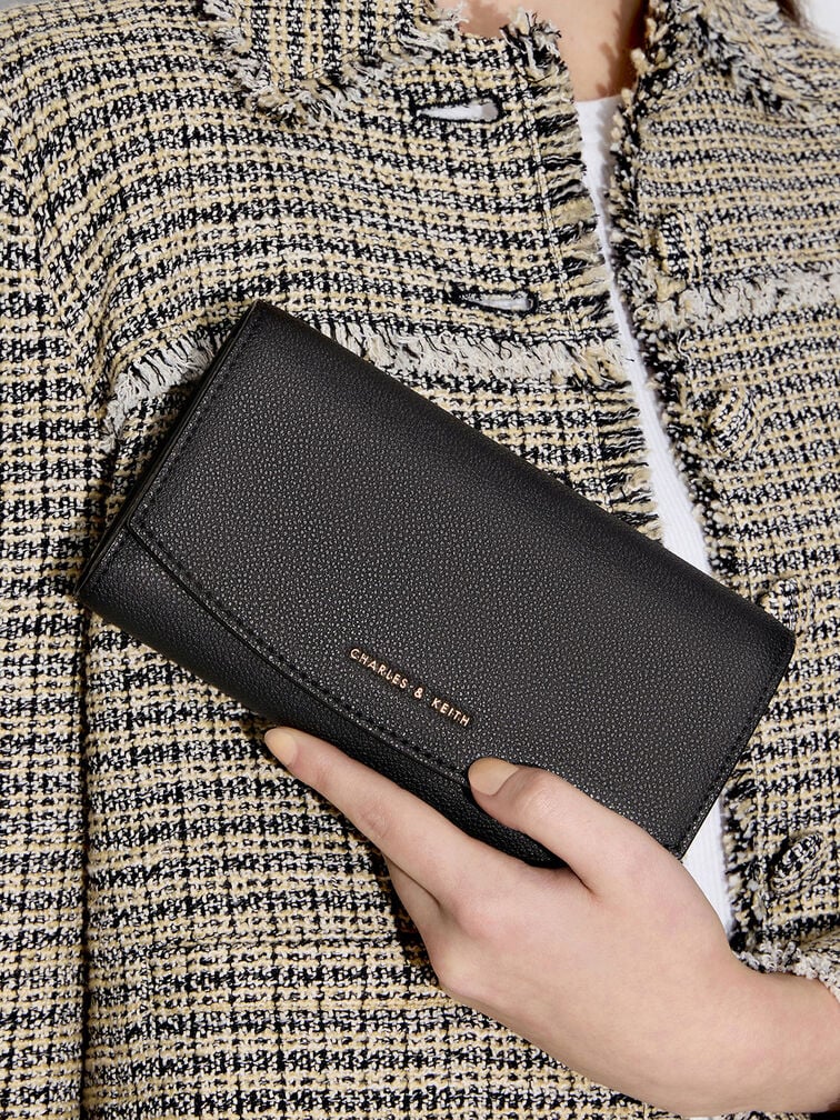 Charles & Keith Briony Curved Flap Long Wallet