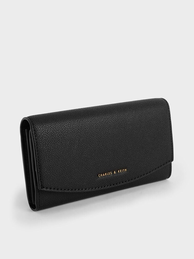Charles & Keith Briony Curved Flap Long Wallet