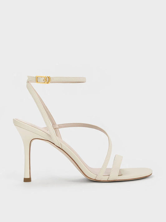 Charles & Keith Asymmetric Strappy Heeled Sandals