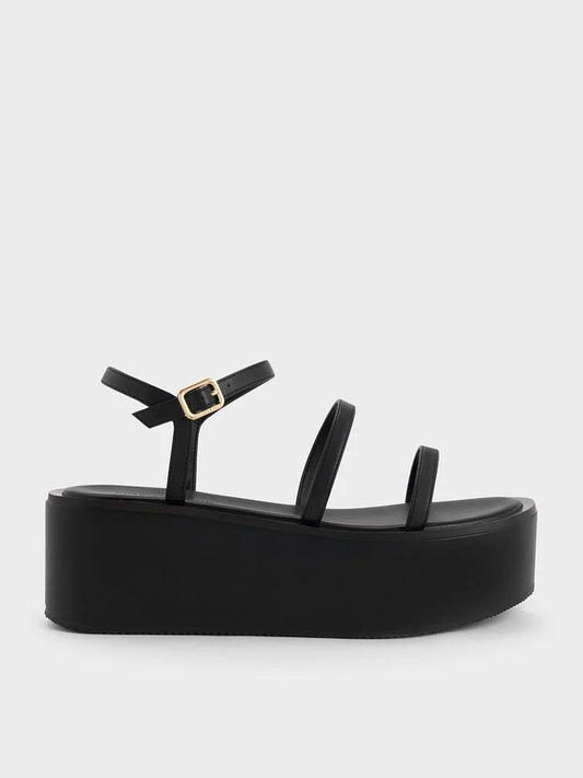 Charles & Keith Strappy Flatform Wedge Sandals