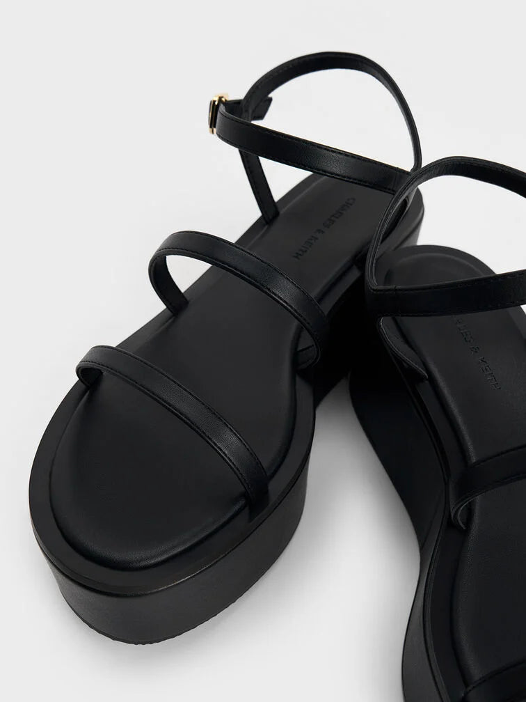 Charles & Keith Strappy Flatform Wedge Sandals