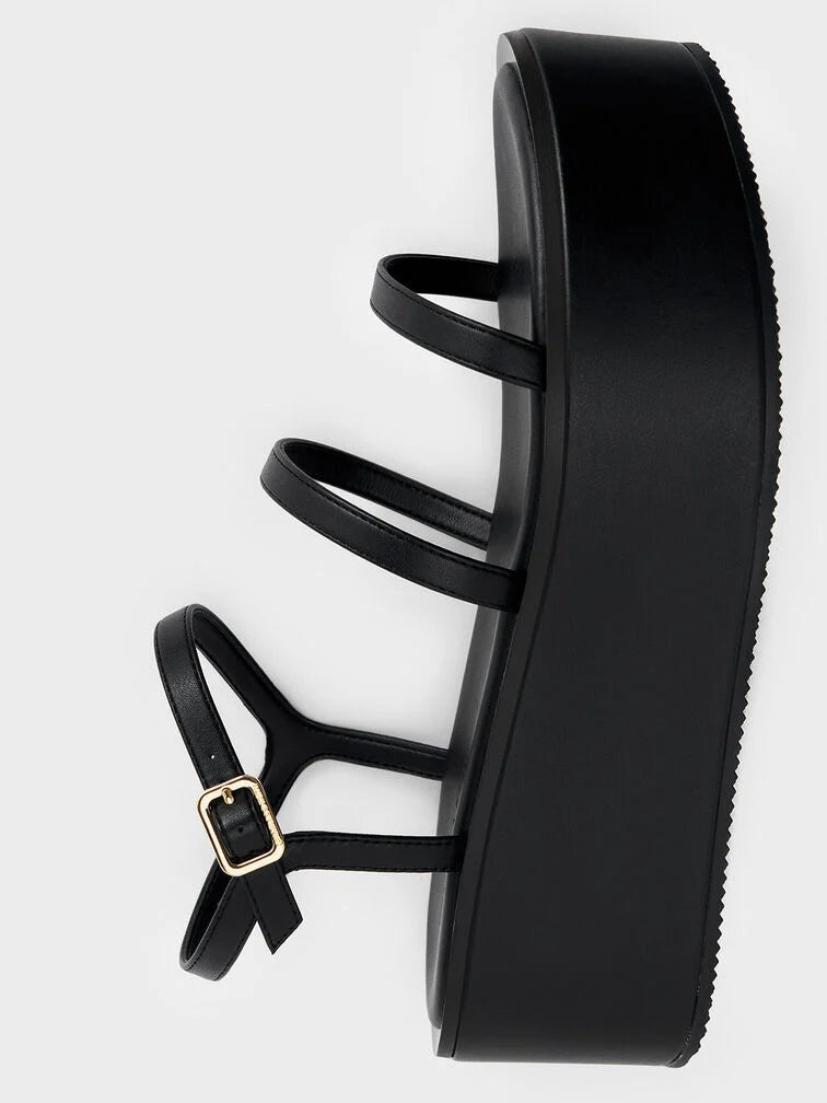Charles & Keith Strappy Flatform Wedge Sandals