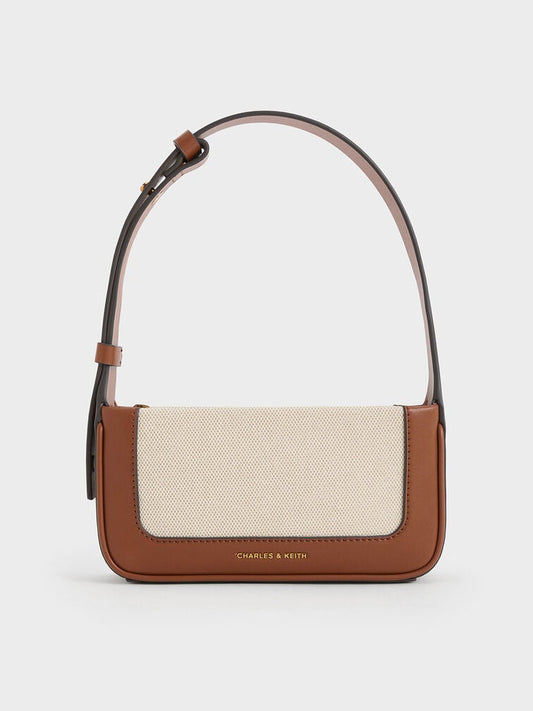 Charles & Keith Daylla Canvas Shoulder Bag