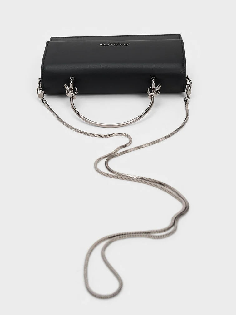 Charles & Keith Kristine Sculptural-Handle Long Wallet