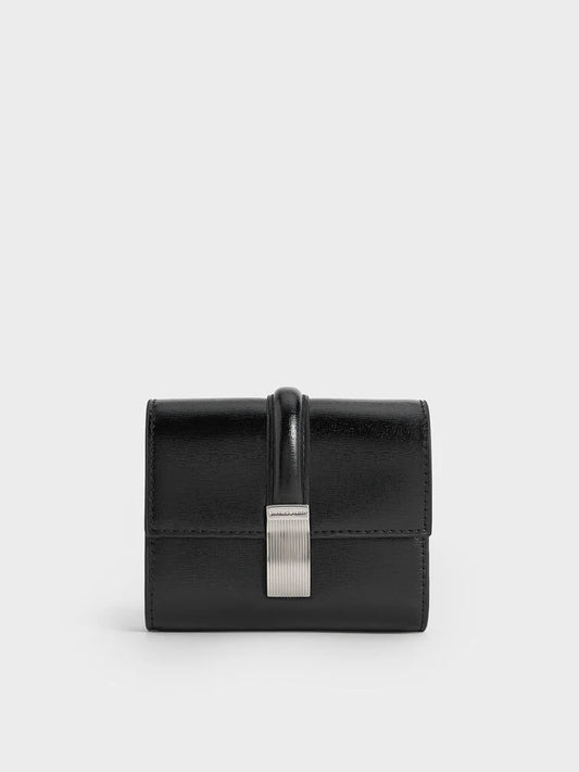 Charles & Keith Wisteria Metallic-Accent Wallet