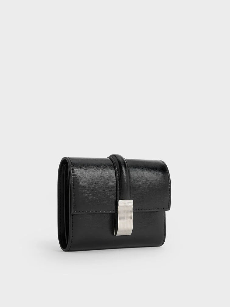 Charles & Keith Wisteria Metallic-Accent Wallet