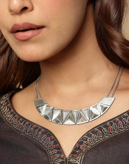 Silver Short Necklace