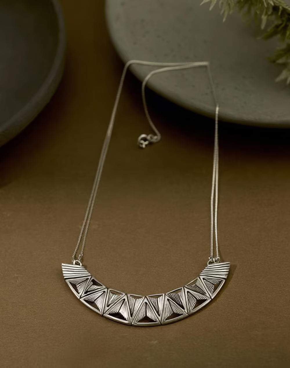 Silver Short Necklace
