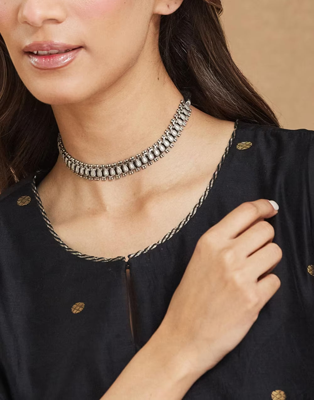 Silver Choker Necklace