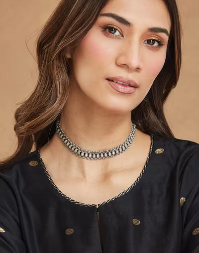 Silver Choker Necklace