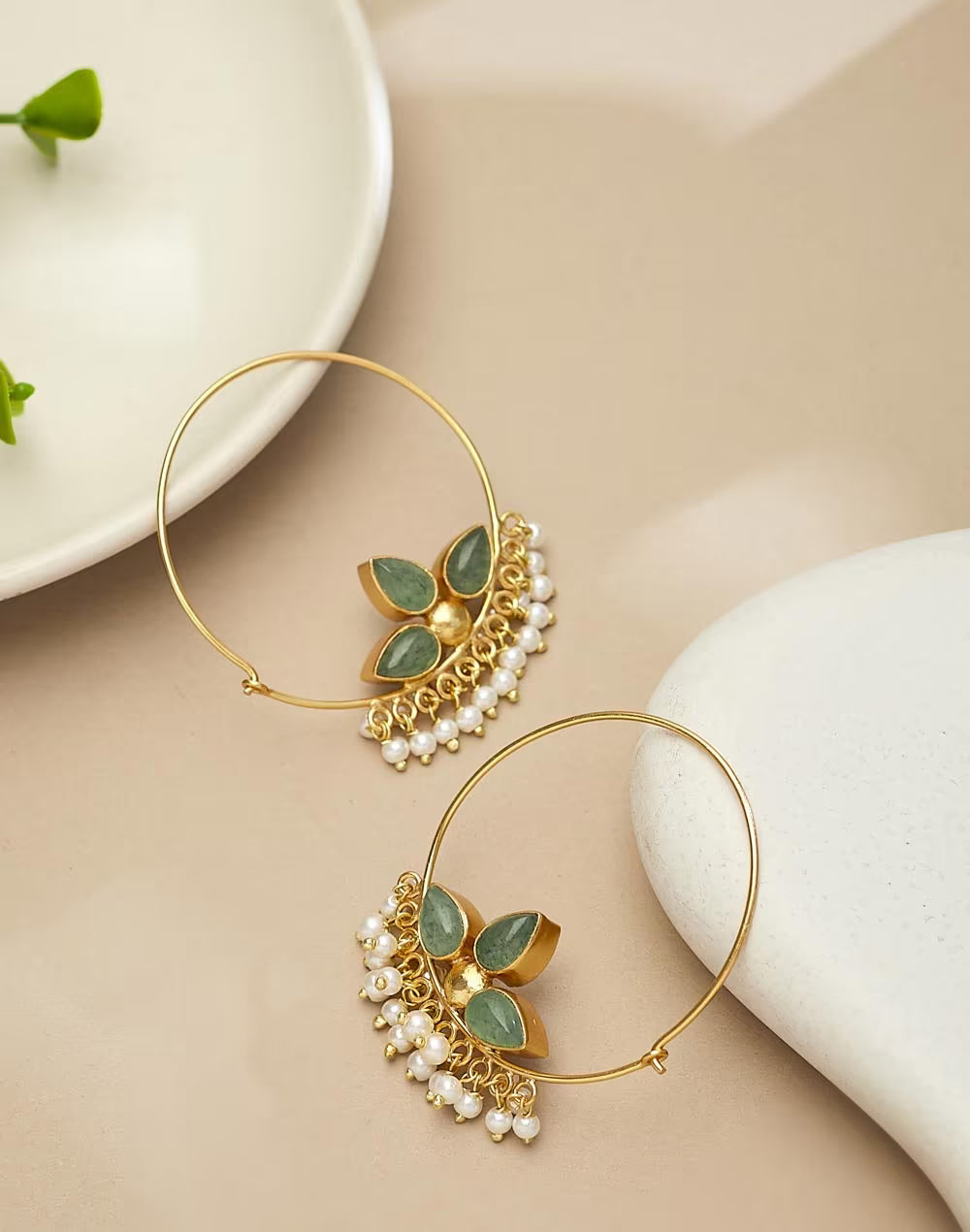 Silver Reversible Hoops Earrings