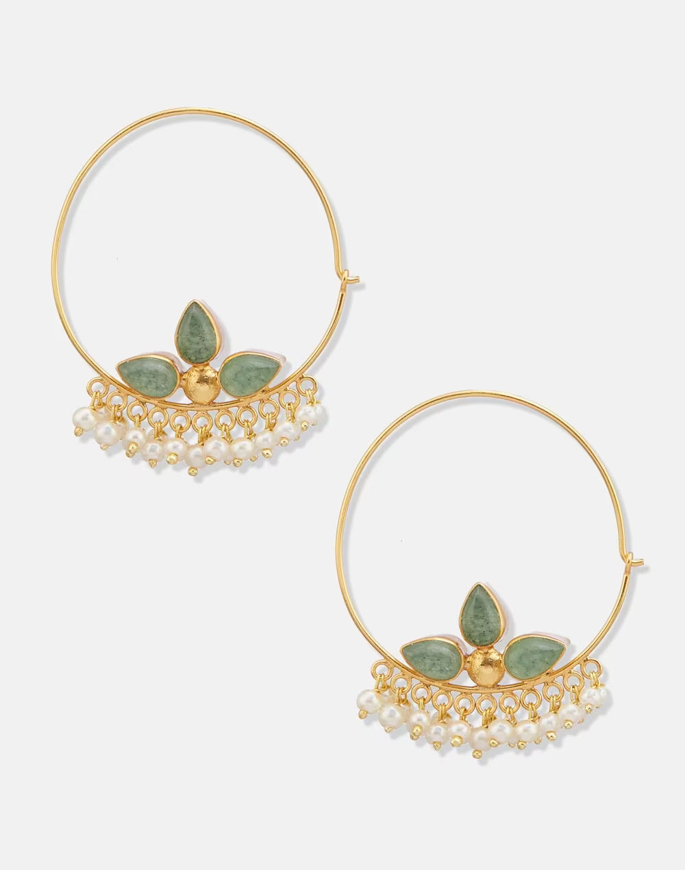 Silver Reversible Hoops Earrings