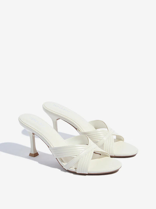 LUNA BLU White Stiletto Sandals