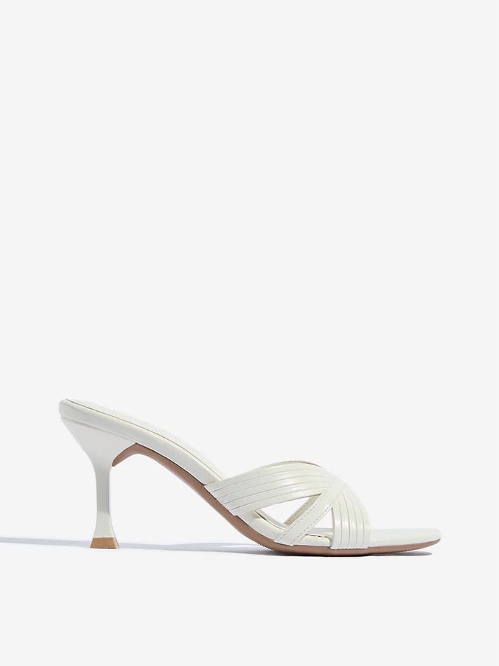 LUNA BLU White Stiletto Sandals