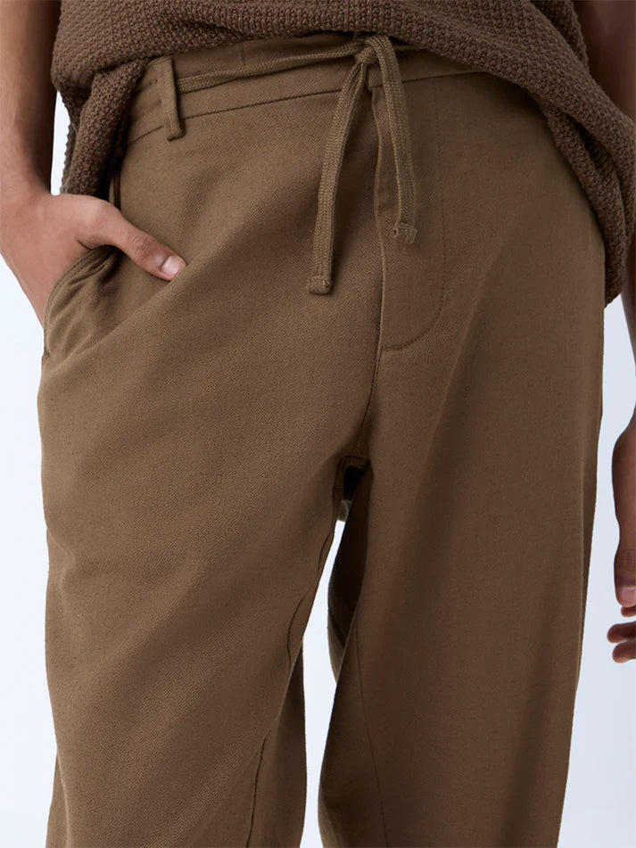 ETA Black Relaxed-Fit Mid-Rise Chinos