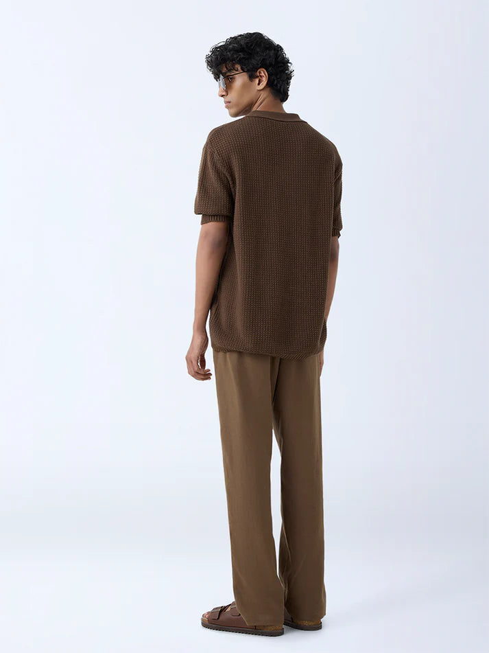 ETA Black Relaxed-Fit Mid-Rise Chinos