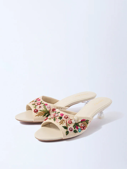 LUNA BLU Multicolour Embroidered Sandals