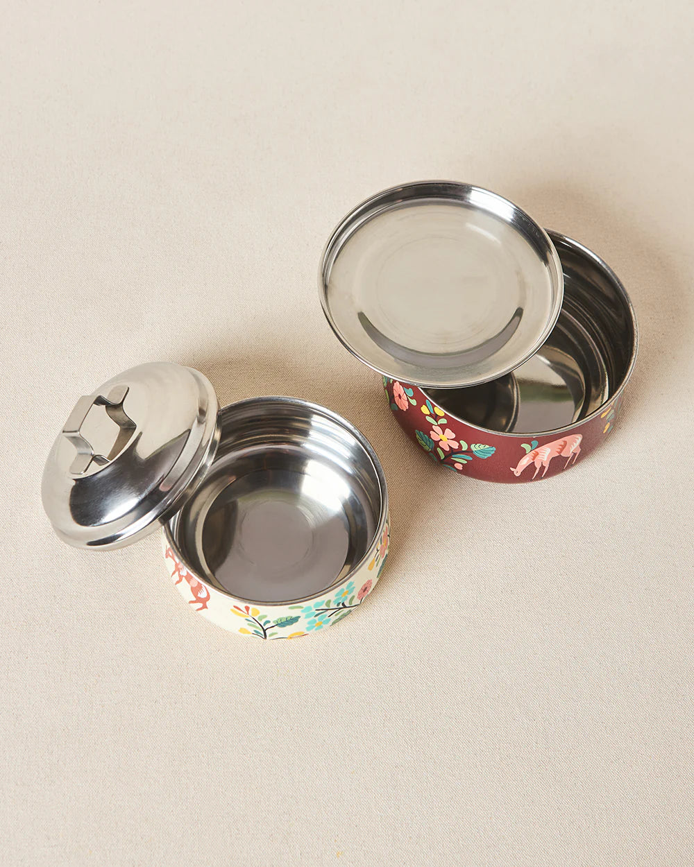 Hangul Hand-painted 2-tier Tiffin, 1000 ml | Kashmir Trails