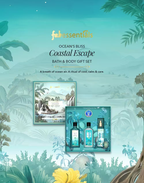 Fabessentials Oceans Bliss Coastal Escape Luxe Bath & Body Gift Set-305 Gm