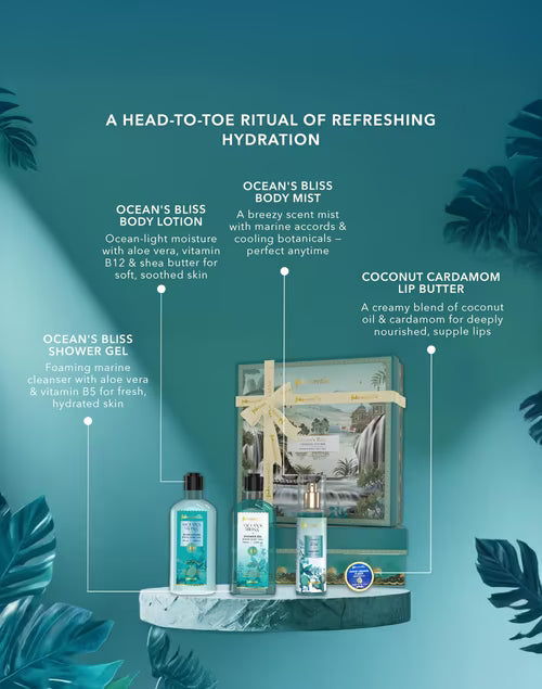 Fabessentials Oceans Bliss Coastal Escape Luxe Bath & Body Gift Set-305 Gm