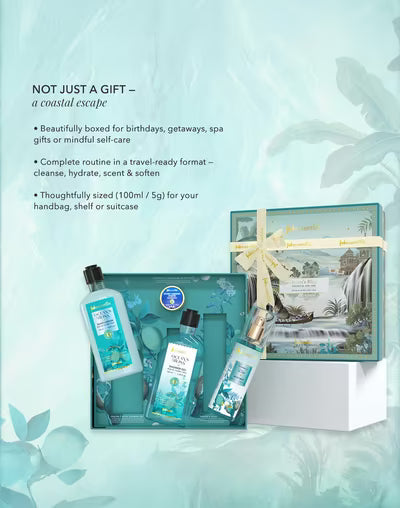 Fabessentials Oceans Bliss Coastal Escape Luxe Bath & Body Gift Set-305 Gm