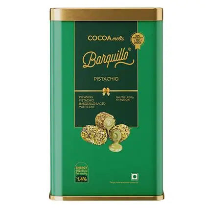 Barquillo Pistachio Coated Chocolate 200 g