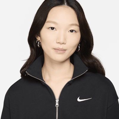 Nike Sportswear Phoenix Fleece Women's 1/4-Zip Cropped French Terry Sweatshirt
