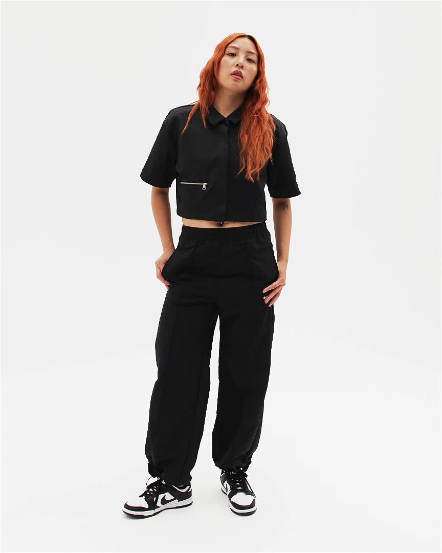Nike Sportswear Everything Wovens Women's Mid-Rise Open-Hem Trousers