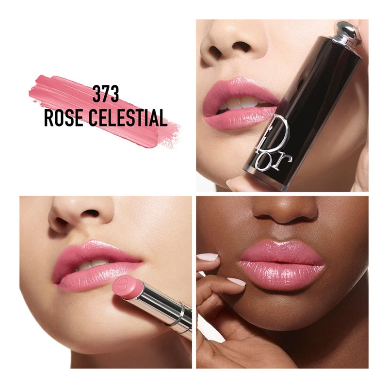 DIOR Addict Shine 90% Natural Origin Refillable Lipstick - 373 Rose Celestial
