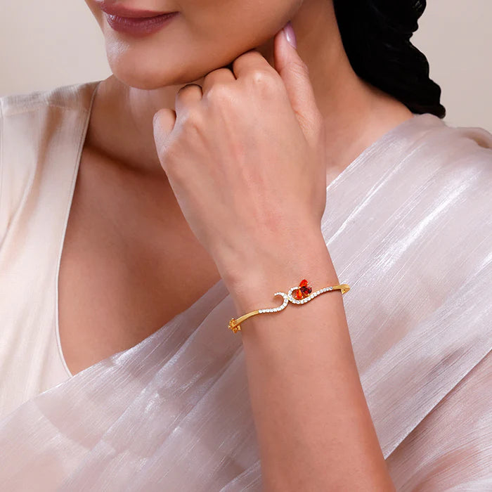 Golden Aurora Bangle Bracelet