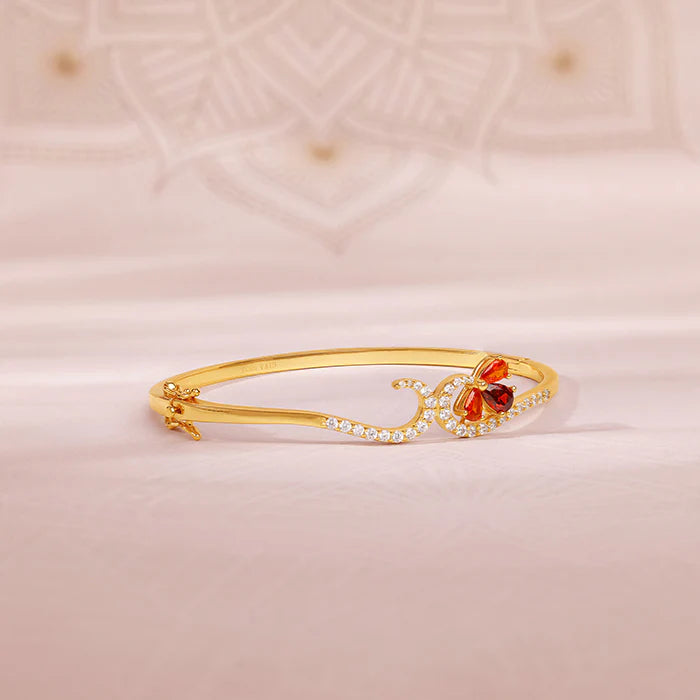 Golden Aurora Bangle Bracelet