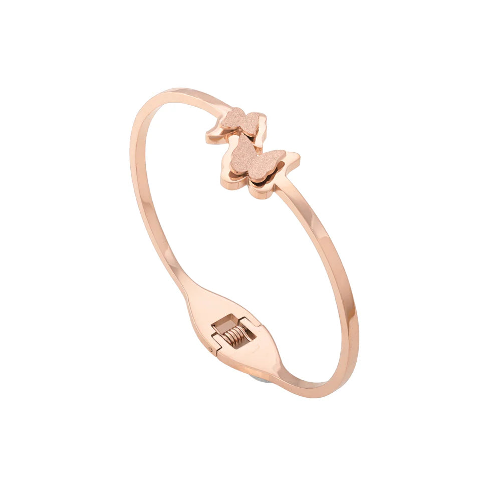 Butterfly Charm Cuff Bracelet