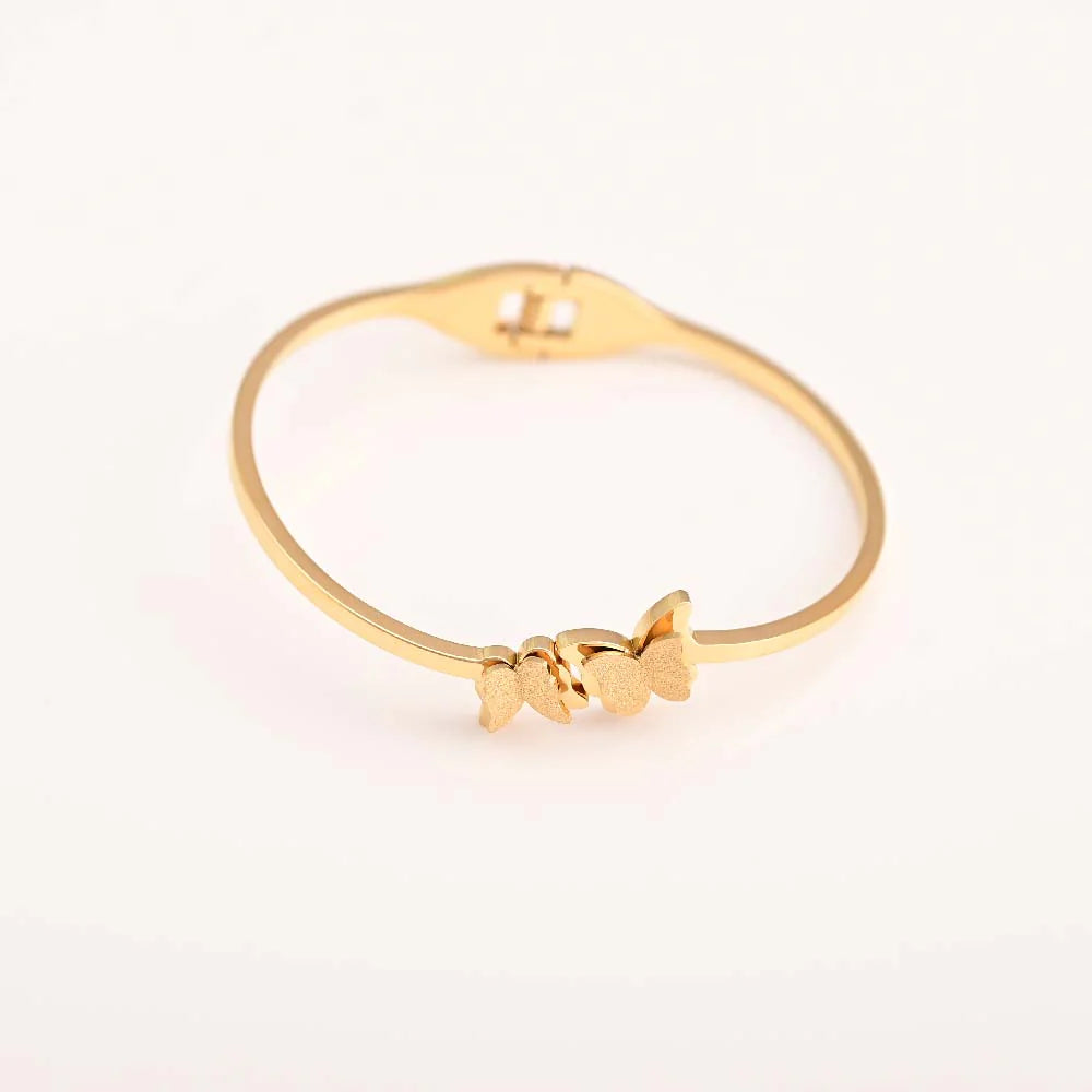 Butterfly Charm Cuff Bracelet