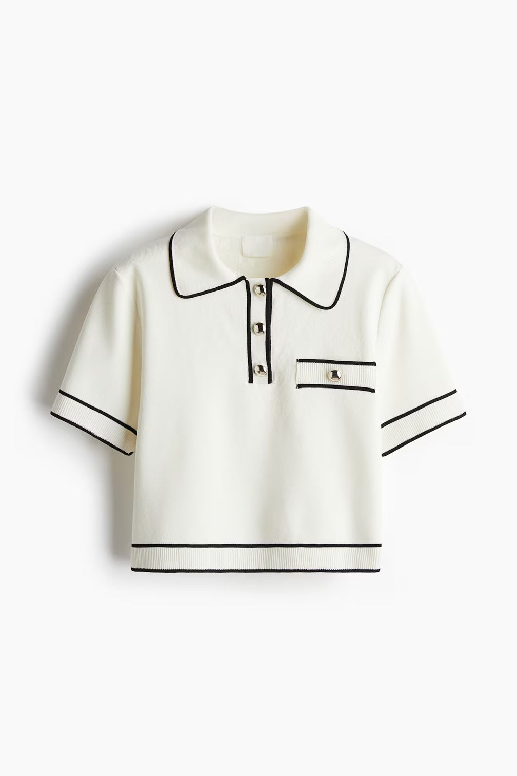 H&M Collared Knitted Top