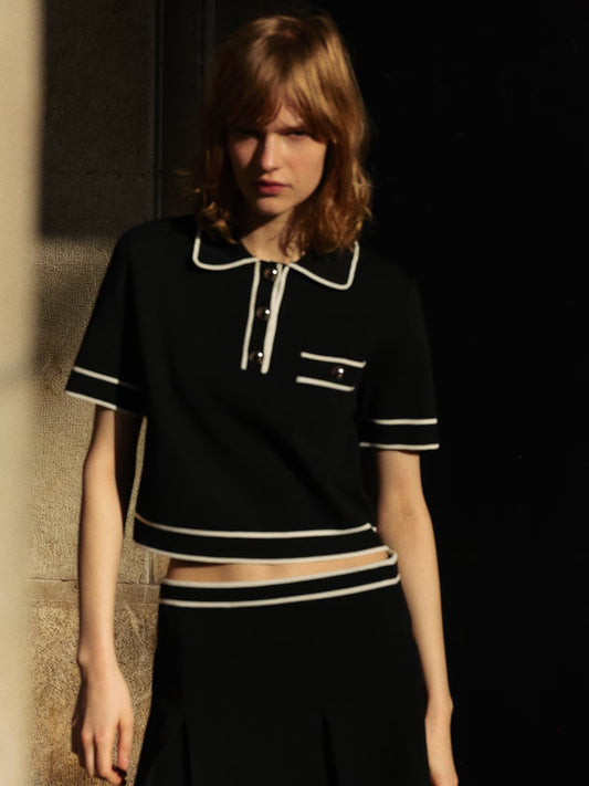 H&M Collared Knitted Top
