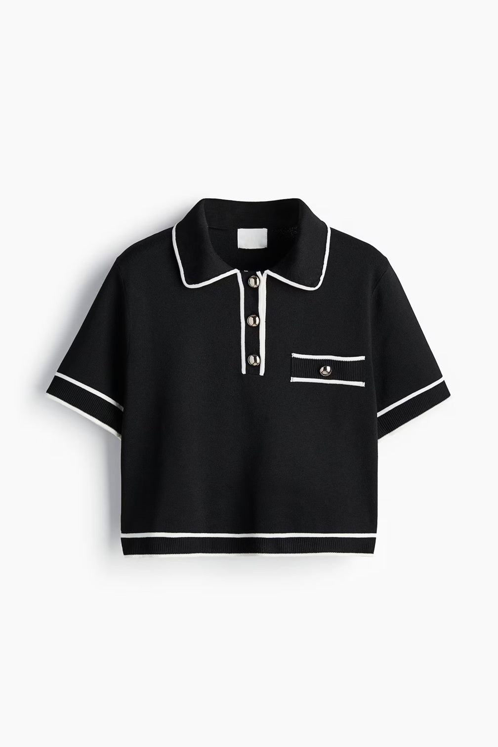 H&M Collared Knitted Top