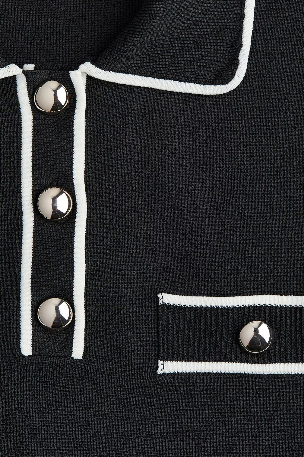 H&M Collared Knitted Top