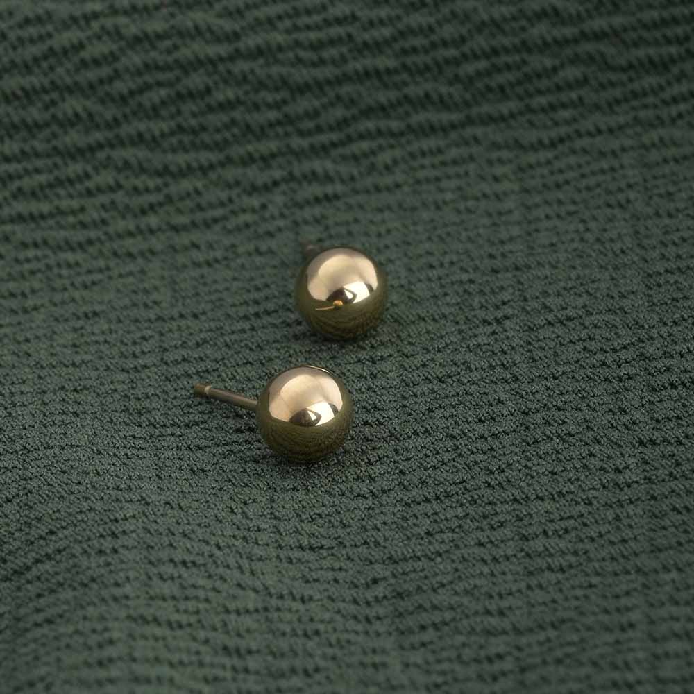 Plain Ball Stud Earrings