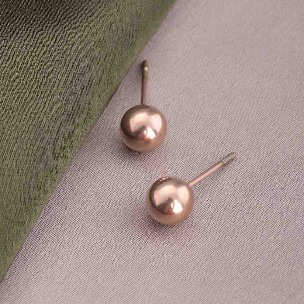Plain Ball Stud Earrings