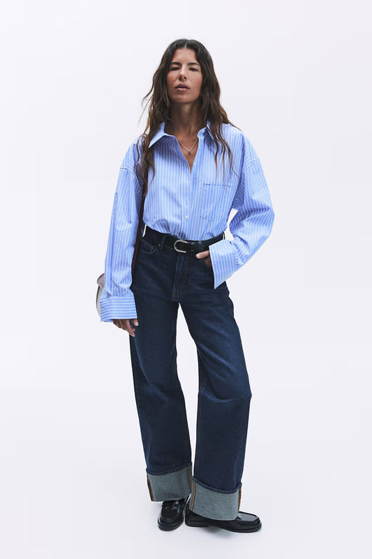 H&M Loose-Fit Cotton Shirt