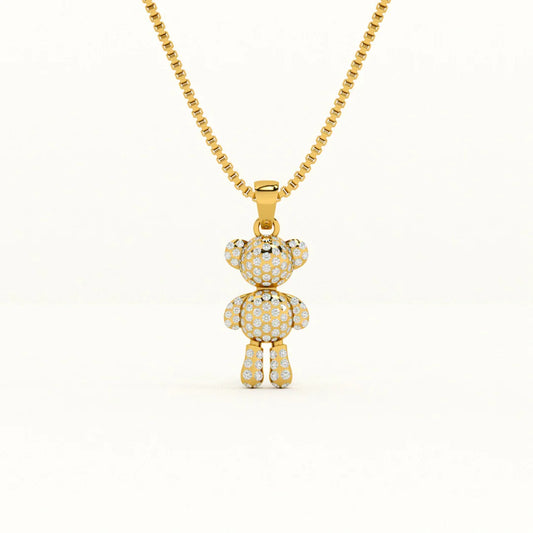 Teddy Solitaire Necklace