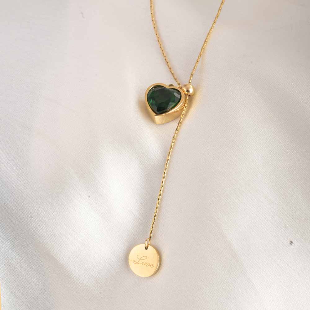 Emerald Love Necklace