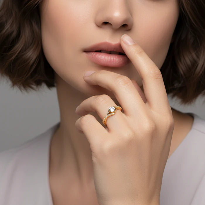 Golden Rhomboid Ring