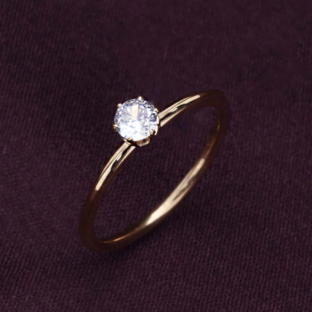 Mini Solitaire Ring